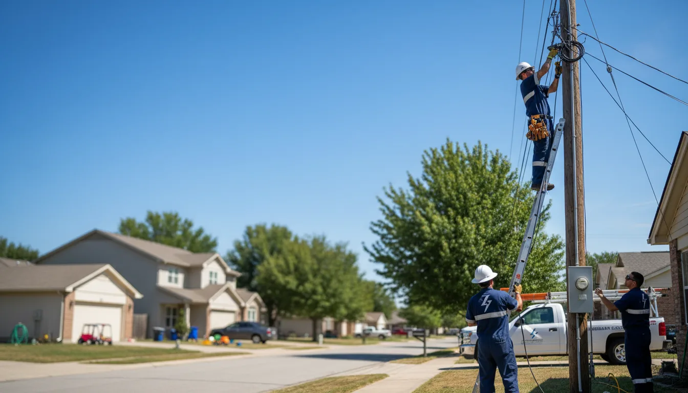 Residential electrician providing installation services in Red Oak, IA